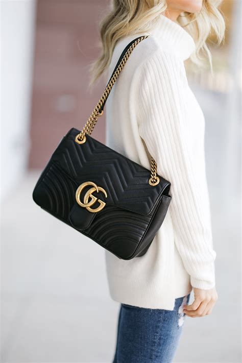 gucci marmont tote review|Gucci Marmont large shoulder bag.